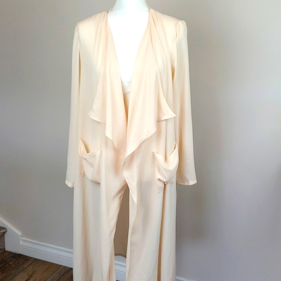 Cal Style NWT Open Front Sheer Jacket in Peach Size M/L - Picture 1 of 9